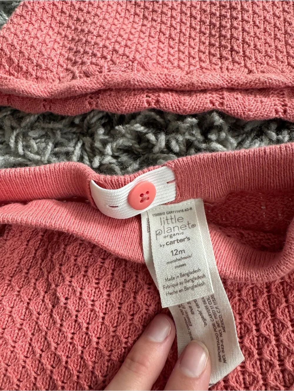 Carter's Pink Knit Tank Top & Shorts Set